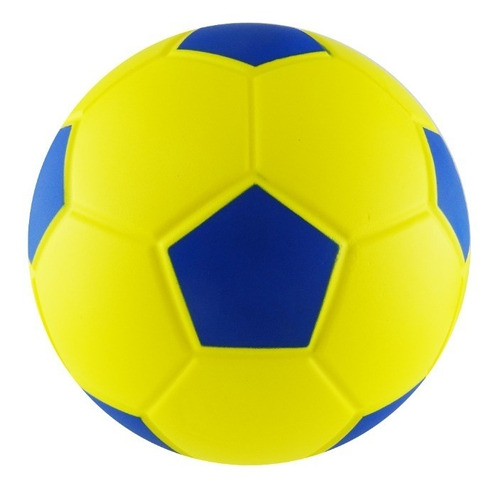 Balón Esponja Pu. Futbol 8   Amarillo/azul