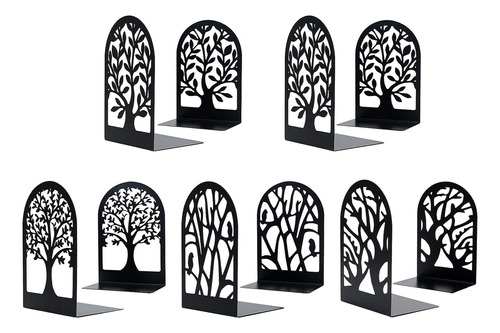 Sujetalibros Decorativos Para Estantes Eoout, 5 Pares De Caj