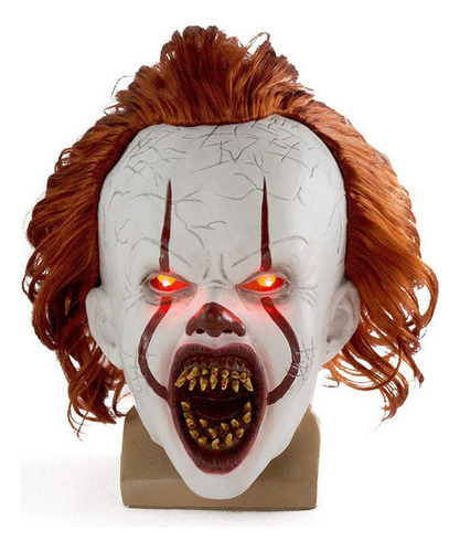 A Máscara De Halloween Con Cara De Payaso Espeluznante