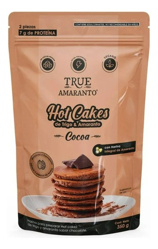 Harina Para Hot Cakes True Amaranto Cocoa 350 G