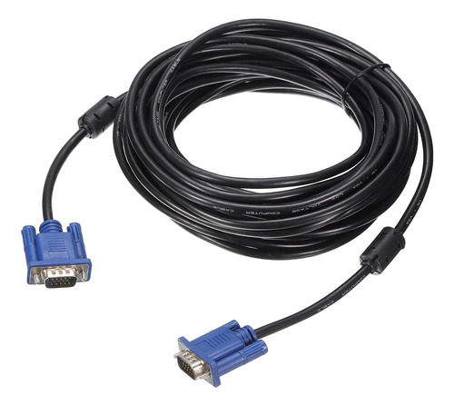 Cable De Video Vga 10 Metros Con Filtro Para Monitor