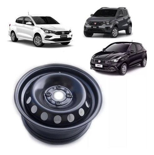 Roda Ferro Aro 14 Original Mopar Argo Palio Mobi Uno Cronos