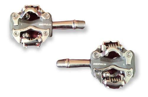 Pedales Fijación Mtb, Aluminio, Marca Zeray, Incluye Calas
