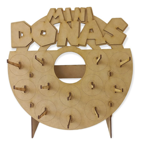 Base Para Mini Donas Donero Exhibidor Mesa Dulces Mdf Candy 