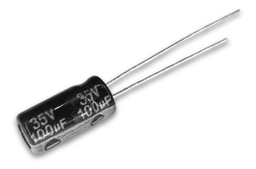 Condensador Electrolítico 100uf 35v (paquete 6 Unidades) 