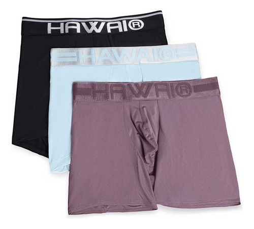 Tripack Boxer Largo 3/4 Lickra Hawai 3 Piezas Colombiano