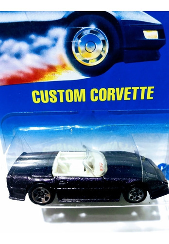 Carrito Hot Wheels Custom Corvette Ed 1991 Escala 1:64
