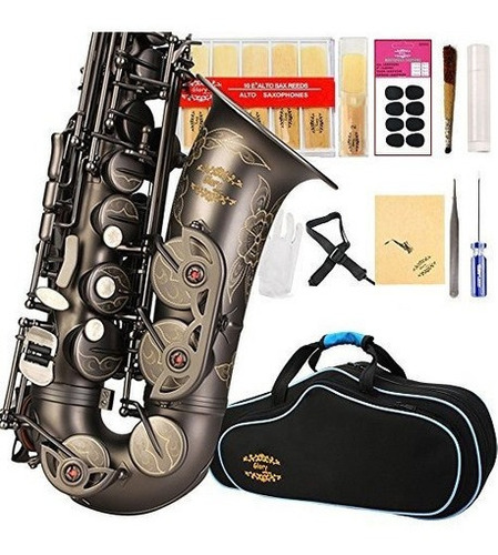 Saxofon Alto Glory Acabado Antiguo Pr3, Con Estuche