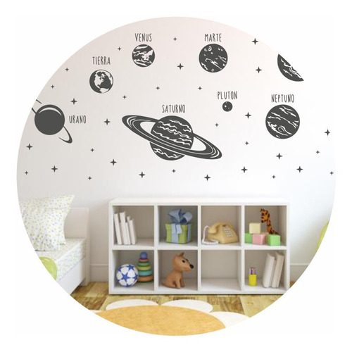 Vinilos Decorativos Planetas Espacio Educativo Estrellas