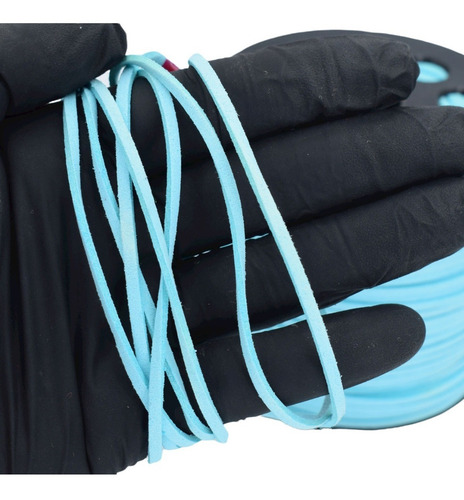 Kit Fio Camurça Cordão Couro Tira Suede 3mm Cor 10pç