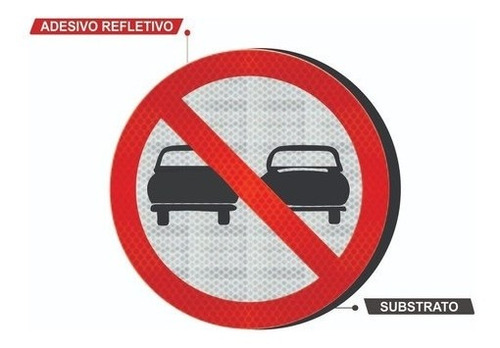 Placa R-7 (proibido Ultrapassar) Ti