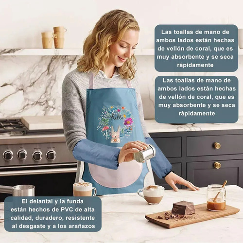 2 Delantales De Cocina Impermeables Para Mujer