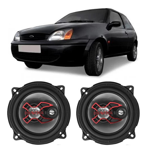 Kit Alto Falante Ford Fiesta 1996 A 2001 Bravox 100w Rms