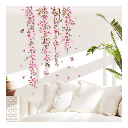 Calcomanías De Pared De Flores De Flor De Calcomanía De Flor