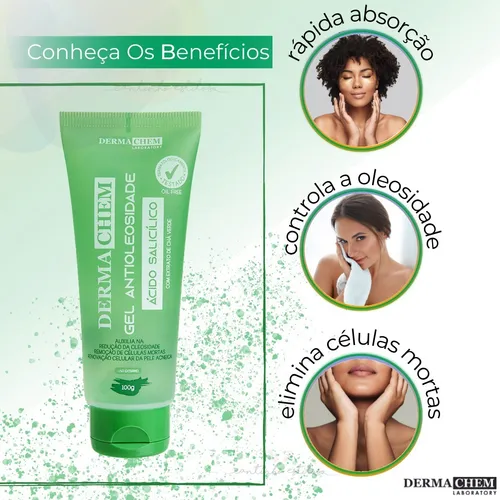 Gel facial antioleoso para eliminar puntos negros para el cuidado diurno y nocturno de la piel grasa