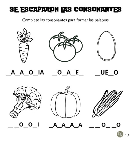 Libro Ebook Pdf Didáctico Imprimir Pintemos Las Consonantes