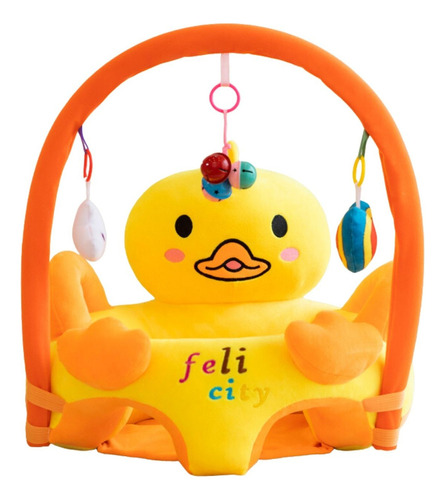 Silla Para Bebé Niño Guagua Asiento De Felpa Algodón Color Amarillo Animales