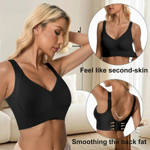 Sujetador Inalámbrico Para Mujer, Sujetador Push Up Sin Aros