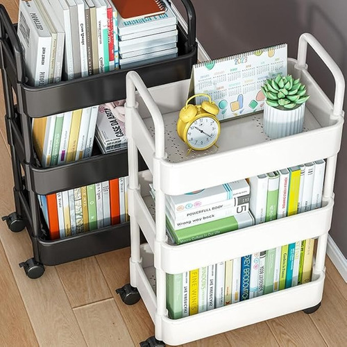 Carrito Organizador Multiusos 3 Niveles Con 360 Ruedas