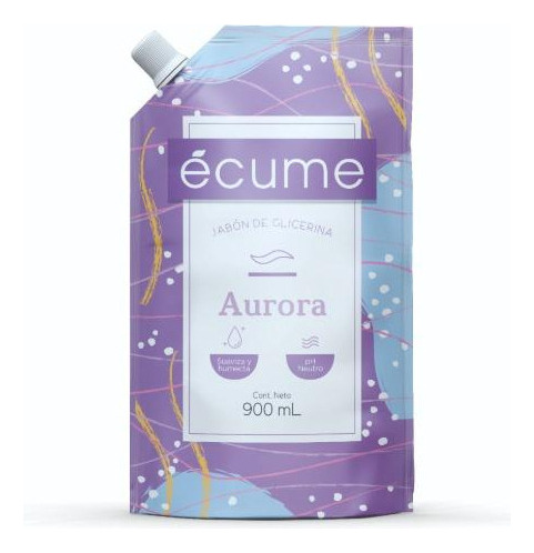 Jabón Líquido Ecume Aurora Repuesto 980 Ml