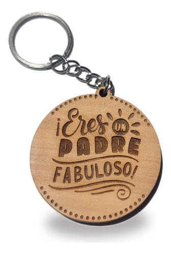 Llavero Madera, Dia Del Papa, Regalo Papa, Personalizado 