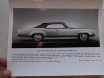 Comprar Foto Antigua Oldsmobile Delta 88 1969 No Folleto Manual Auto