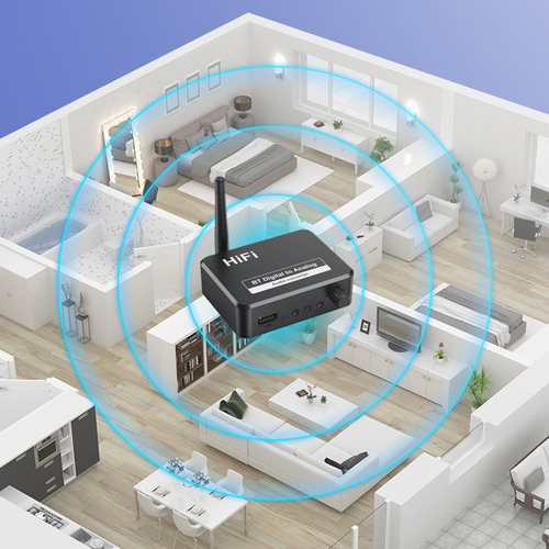 De Transmissor Receptor Bluetooth 5.1 Entrada / Óptico /