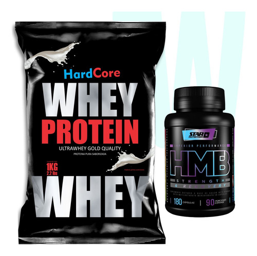 Whey Protein Hardcore + Hmb Star Nutrition  Recup Y Fuerza