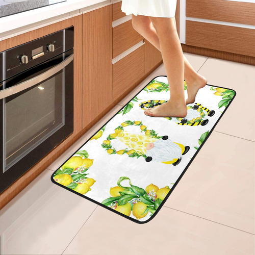 Alaza Alfombra Cocina Limon Baño Antideslizante Gnomo Para X