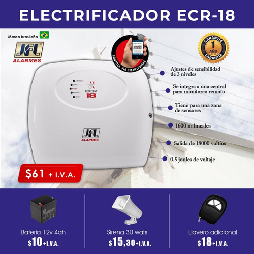 Cerca Electrica Inteligente Monitoreo Celular Jfl Quito
