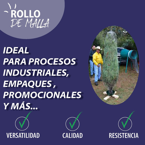 Rollo Malla Extruida 100cm De Abertura X 1000 Metros