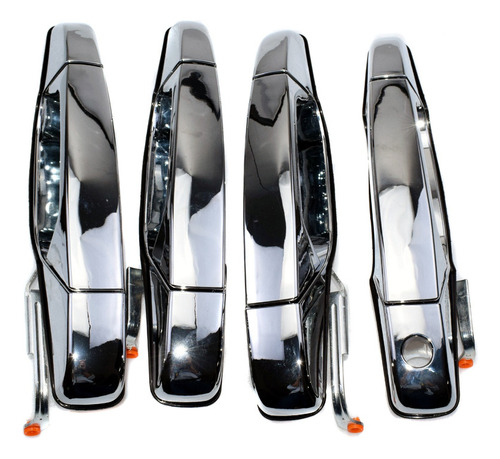 4 Manijas Exteriores Cromadas For Chevy Tahoe Gmc Yukon 07-