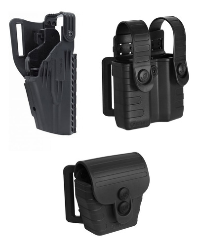 Kit Coldre G3 G2c Glock + Porta Carregador + Porta Algema *