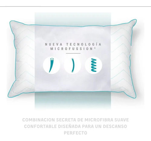 Almohada Tipo Soñare Zigzag Vero Hogar Standar Blanco Zigzag