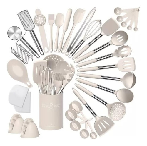 Set De 43 Utensilios De Cocina Antiadherentes De Silicona