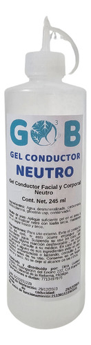 Gel Conductor Neutro Para Aparatología - Gob - 245 Ml