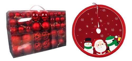 100 Uds Bola De Navidad Falda De Árbol De Navidad