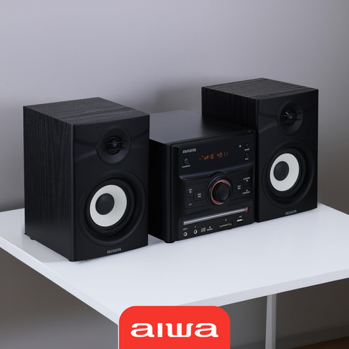 Micro System Aiwa Bluetooth De 60 W Con Altavoces De Estante