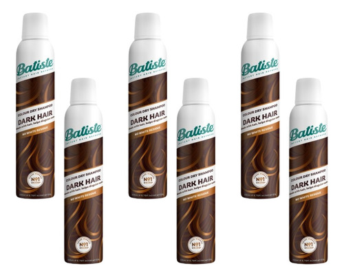 Shampoo En Seco Batiste Dark Hair 200ml Pack X6 Unidades