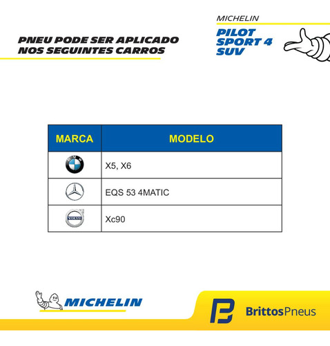 Kit 2 Pneus Michelin Aro 21 Pilot Sport 4 Suv 275/40 R21