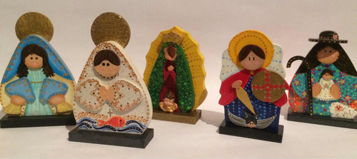 Imagen 2 de 4 de San Miguel Arcángel Mdf Recuerdo Bautizo Comunión Souvenirs