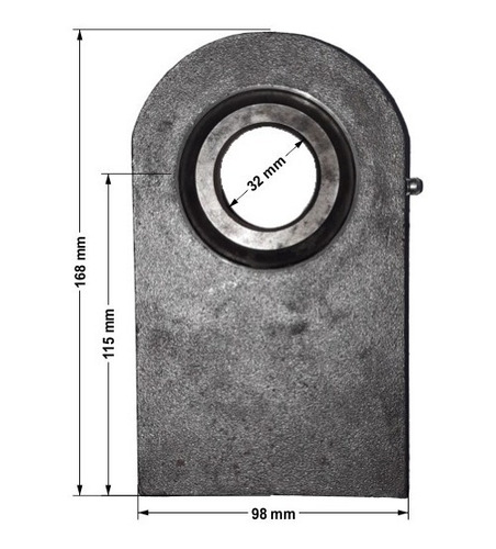 Imagen 2 de 8 de Rotula Punta De Lanza / Ø Interior De Bola 32 Mm.