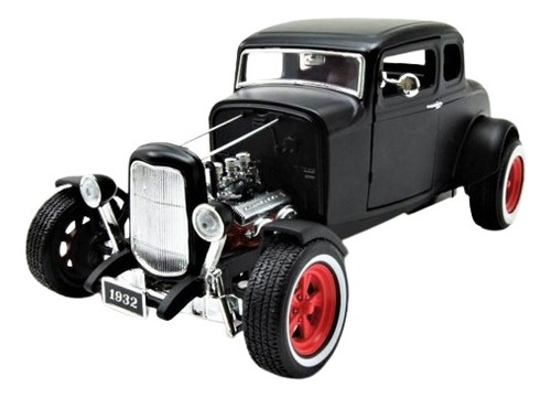 Ford 1932 Hot Rod Custom Clasic Matte Black- Greenlight 1/18