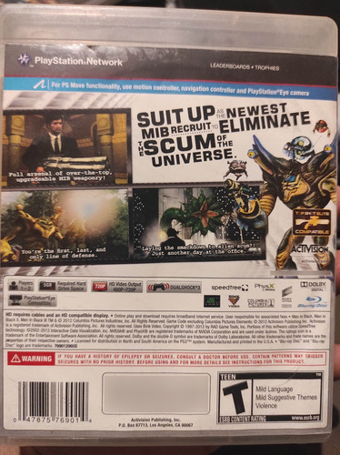 Men In Black Alien Crisis Playstation 3 (Usado)