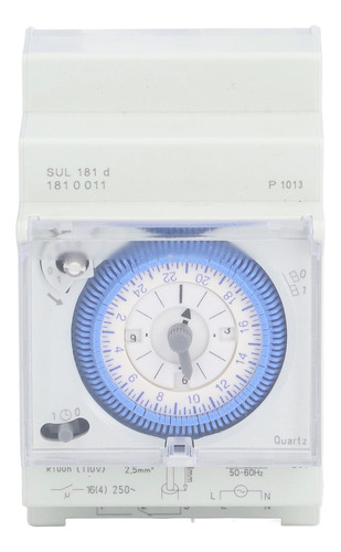 . Temporizador Mecánico Time 24 Horas Din Rail Power