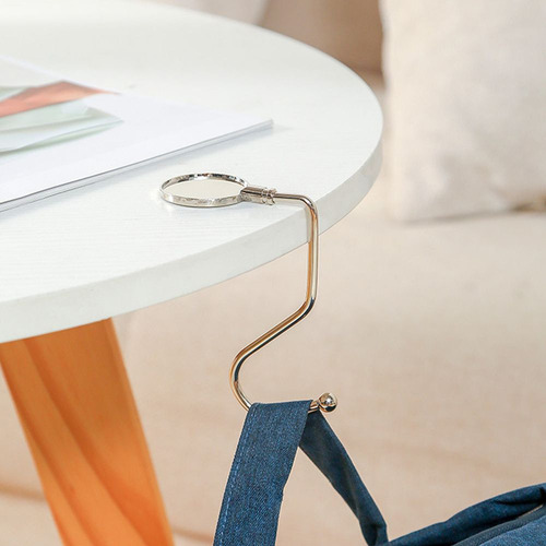 Ganchos De Mesa, Colgadores De Bolsas, Portátiles, Plegables