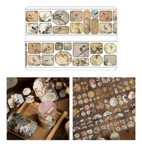 2 Pegatinas Para Álbumes De Recortes, Kits De Diarios Aves