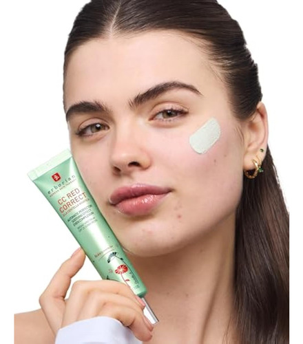 Erborian Cc Red Correct Para Mujer Con Centella