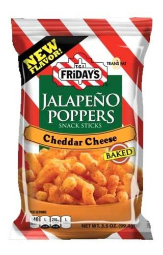Tgi Fridays Jalapeño Poppers Cheddar Cheese Snack 99.2g