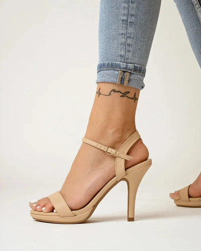 Sandalias Vizzano Mujer Taco Fino Fiesta Plantilla Confort